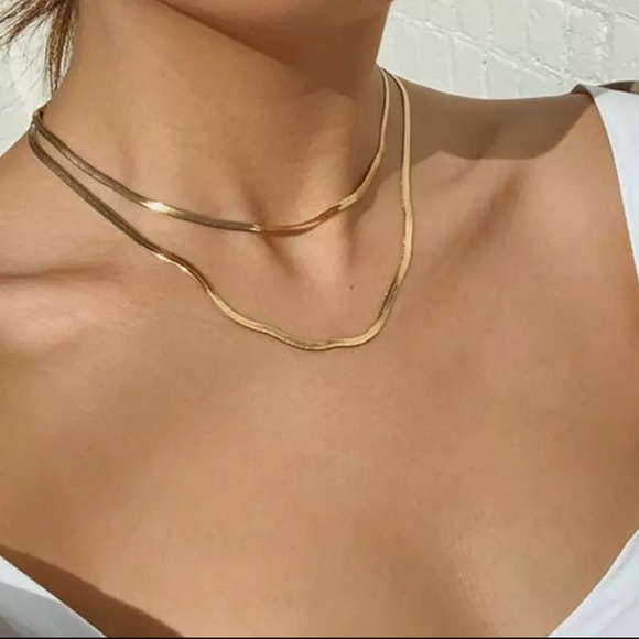 Jewelry - NEW 18k Gold Plated Two layered Necklace